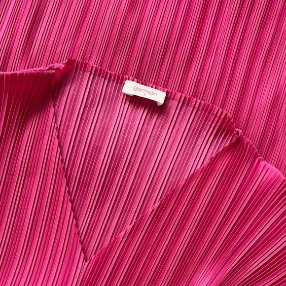 GORMAN Pleated Dress Hot Pink NEW s8 (Fits 8-16) - Picture 10 of 11